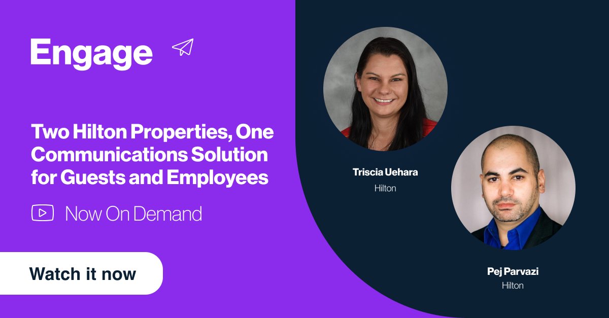 PoppuloSays's tweet photo. There are two communications audiences in hospitality: guest and employee. While not having the same needs, they all seek clarity in communications.

Watch on-demand Triscia Uehara and Pej Parvazi from Hilton talking about their experience: https://t.co/PslEBpSQap

#Hospitality https://t.co/MaxYrwjAub