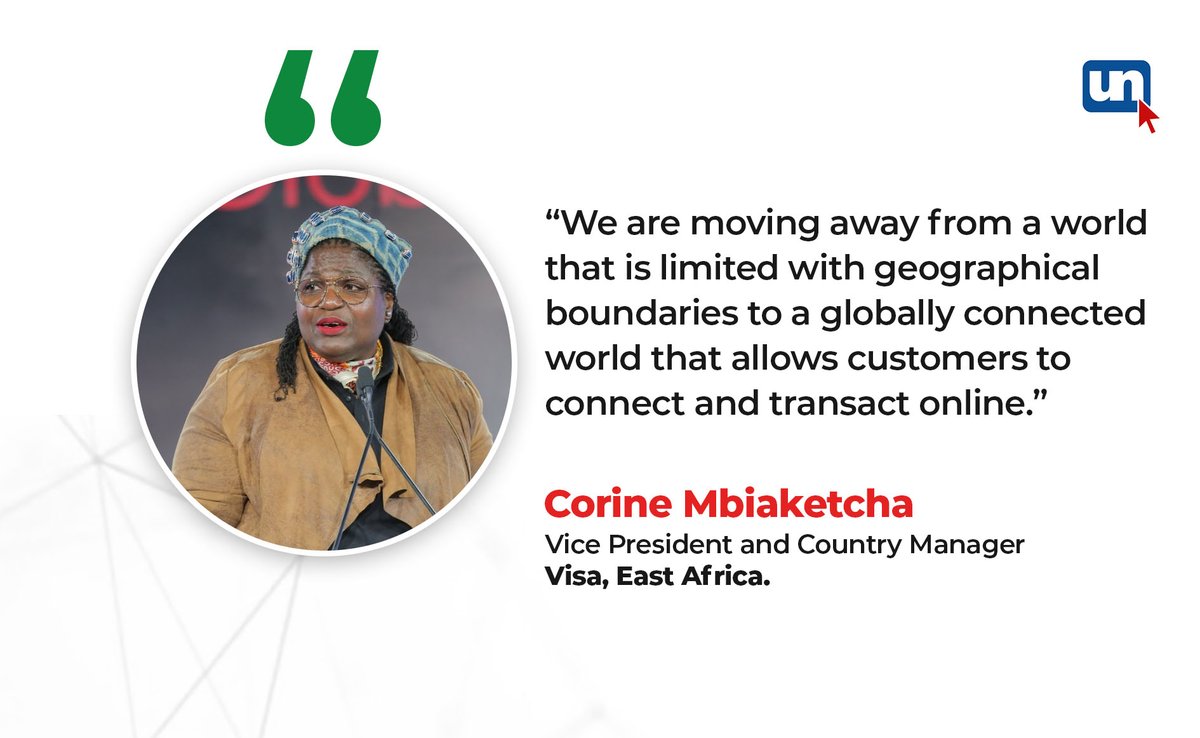 "We are moving away from a world that is limited with geographical boundaries" 
-- <a href="/CMbiaketcha/">Corine Mbiaketcha Nana</a> - <a href="/Visa/">Visa</a> VP 
.
.
.
#TheWorldIsYours | <a href="/SafaricomPLC/">Safaricom PLC</a> | <a href="/VisaKenya/">VisaKenyaExperts</a> | #fintech