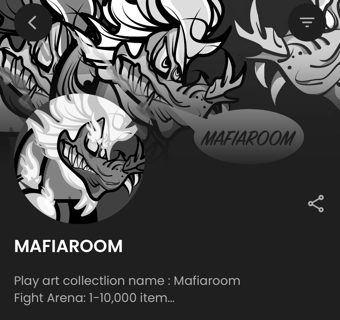 Stop Thinking, Start doing Something take time.
*Project mint
Play art collectlion name : Mafiaroom 
Fight Arena: 1-10,000 item Sell only in Opensea .
#NFTProject
#openseacollectors
#OpenSeaNFT