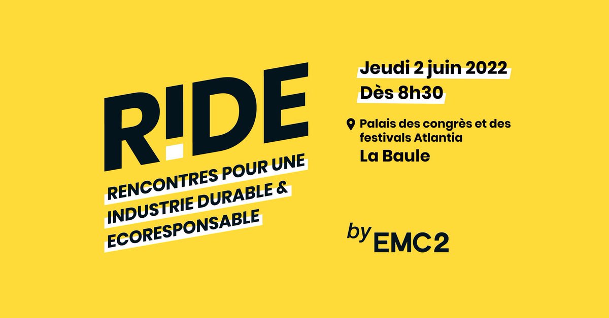 [#RIDE2022] 💬 "Notre territoire a des atouts industriels formidables mais il faut se décomplexer dans notre capacité à avoir une industrie durable leader", note @Yann_Trichard lors de <a href="/RIDE2022/">RIDE | RDV de l'Industrie Durable & Écoresponsable</a>.