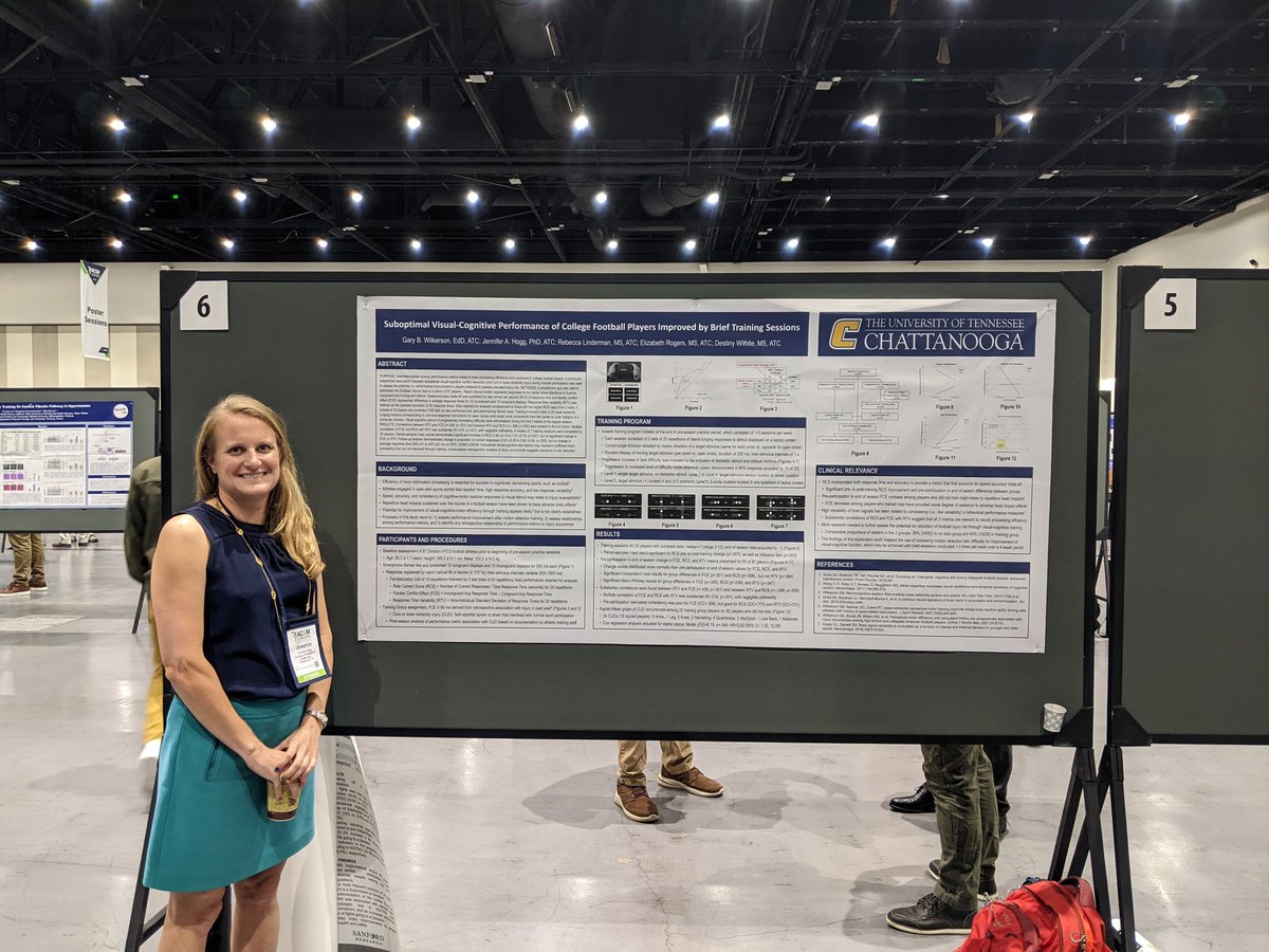 Good conversations happening at #ACSM22! Enjoyed chatting about visuo-motor training to prevent injury 🤕👁️💪