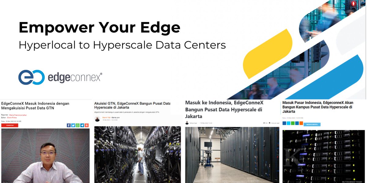 EdgeConneX recently shared with the media in Indonesia our excitement to meet the growing demand for #datacenter capacity in the country from both foreign and local entities.