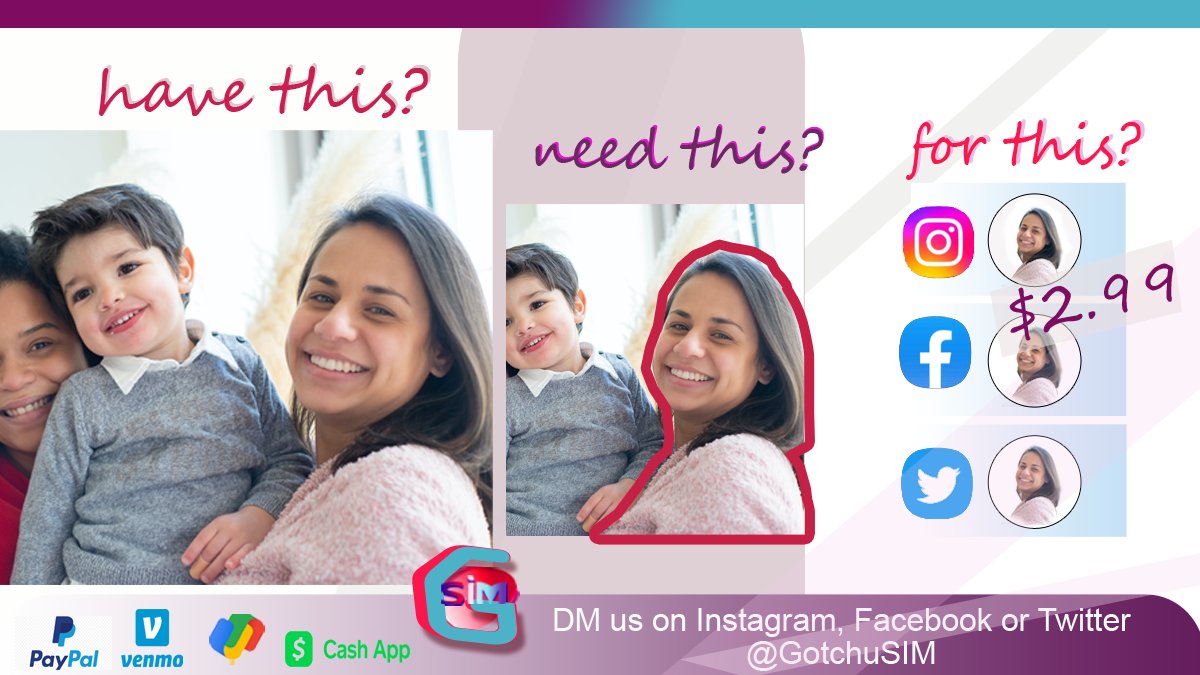 GotchuSim's tweet image. Stuck on the profile pic?  We Gotchu!