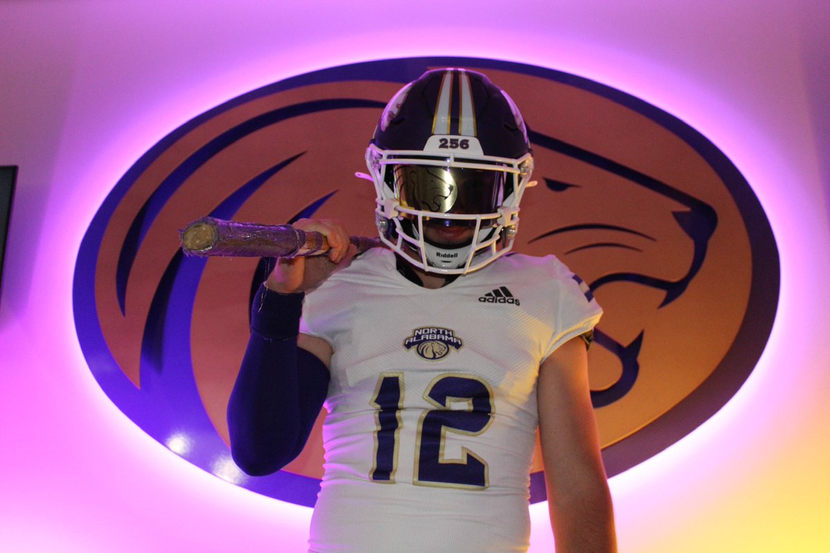After many hours of conversations…I have chosen to continue my academic and football career at the University of North Alabama.   Thank you <a href="/CoachRHeld/">Ryan Held</a> <a href="/Coach_CEllis/">Colby Ellis</a> @UNACoachWillis for believing in me and giving me the opportunity to live out my childhood dream. #RoarLions