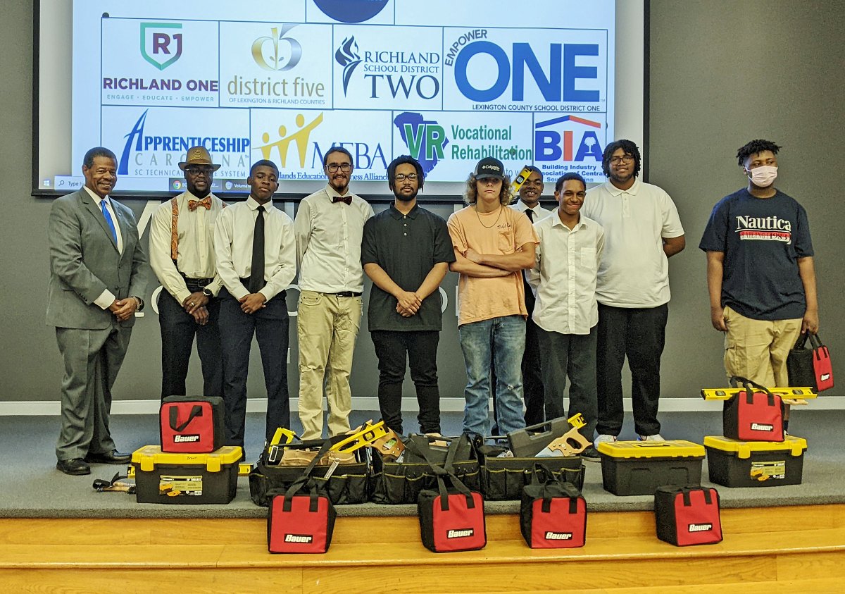 We were very happy to see these young men graduate from the 2022 BOOM program! They've picked up construction and life skills to help them in the next chapter of their lives. <a href="/mebasc/">MEBA</a> <a href="/MidlandsTech/">Midlands Technical College</a>