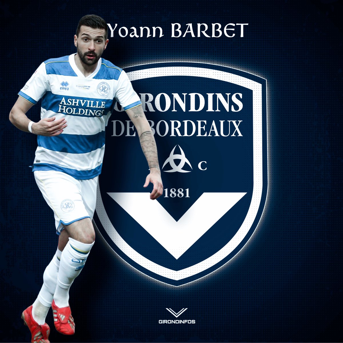 Girondinfos's tweet image. 🚨Comme évoqué dans plusieurs média, le défenseur central formé aux @girondins @BarbetYoann va revenir au club dès la saison prochaine, arrivant libre de tout contrat !

Bon retour chez toi Yoann ⚪️🔵