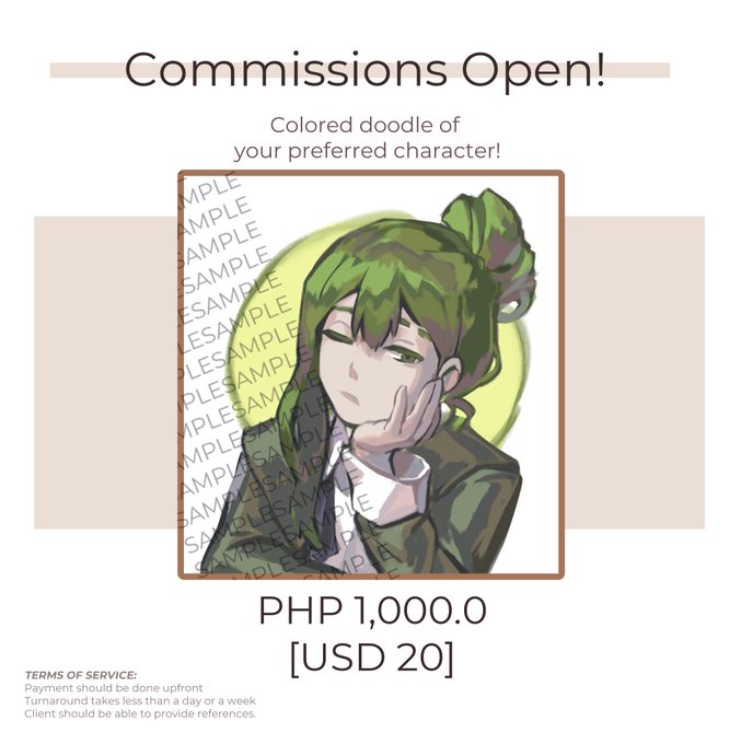 Hi! Opening commissions since I need myself some allowance to survive the month + moving out, RTs are appreciated ;v; 