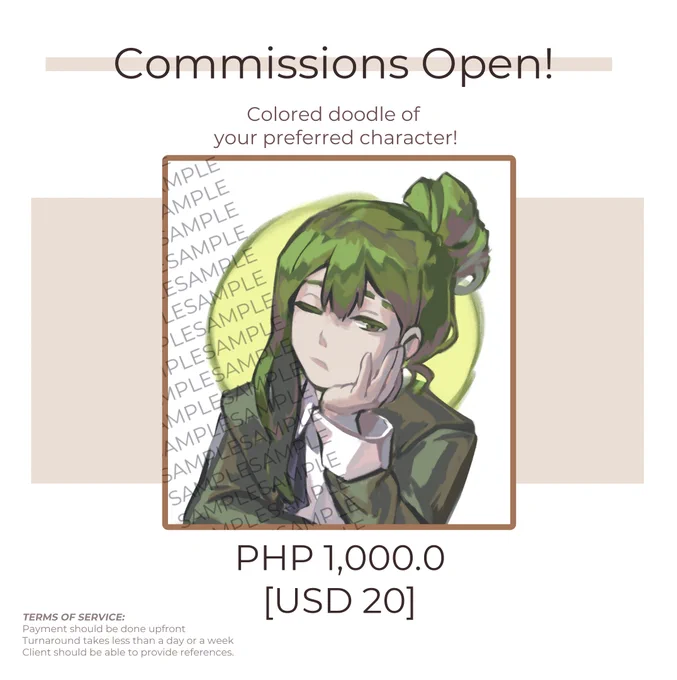 Hi! Opening commissions since I need myself some allowance to survive the month + moving out, RTs are appreciated ;v; 