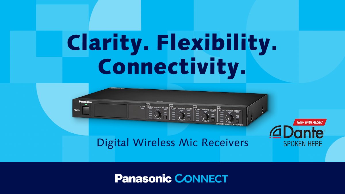 Panasonic ProAV on Twitter "Hey AVTweeps, meet our new Danteenabled