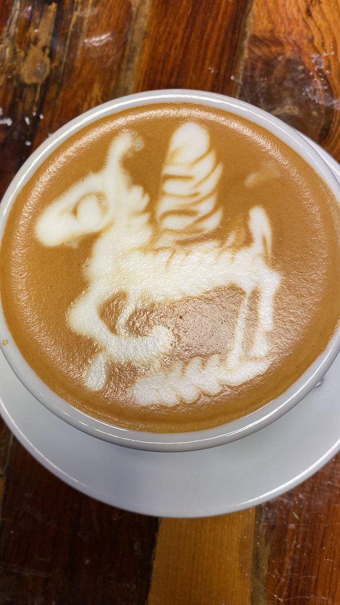 Because of @andyfalconer glowing r recommendation I’m now having a lovely coffee <a href="/SpringEspresso/">Spring Espresso</a> Fossgate. #easilyled