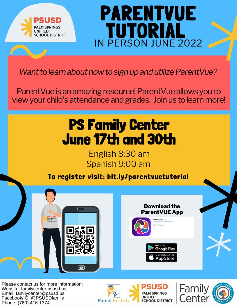 PSUSD Family Center tweet media