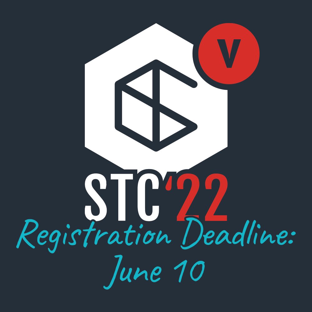There's a little over one week left to register for vSTC 2022! Don't miss out, register today at stc.suny.edu (Registration Deadline: June 10)
