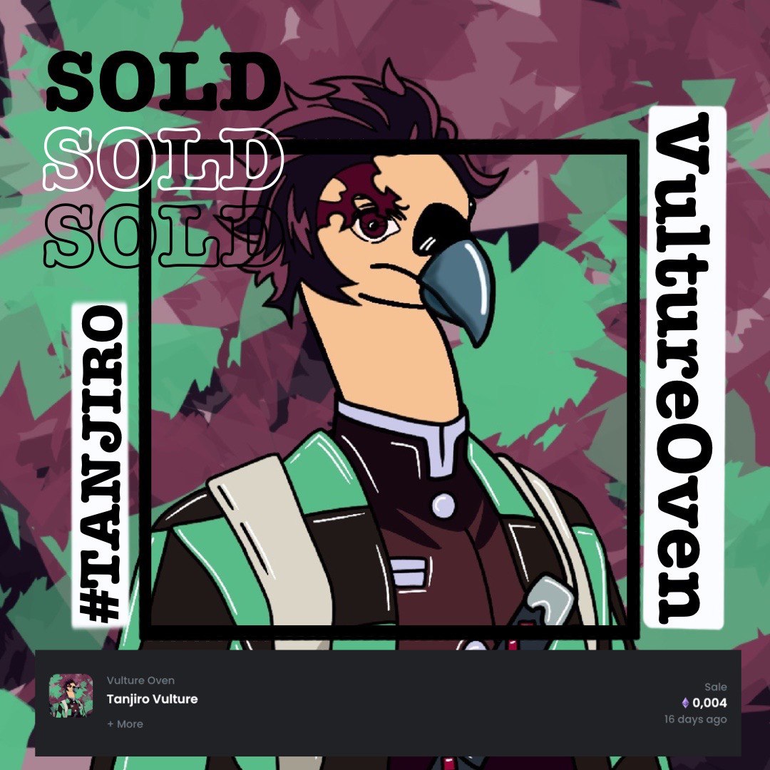 SOLD SOLD-The vulture family continues to grow day by day.🔥 Join our adventure before the floor price increases.
Arrived to my dear friend thank you 🥳 @mamisteryonft
•
•
<a href="/opensea/">OpenSea</a>-VultureOven #nft #nftart #opensea #nftcommunity #nftcollector #nft #nftcollectibles #openseanft