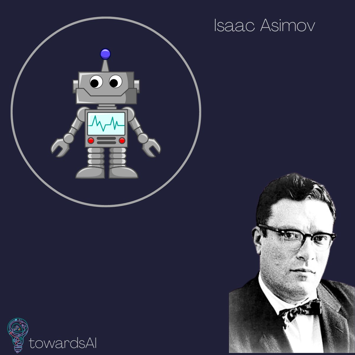 𝐖𝐡𝐚𝐭 𝐚𝐫𝐞 𝐈𝐬𝐬𝐚𝐜 𝐀𝐬𝐢𝐦𝐨𝐯'𝐬 𝐭𝐡𝐫𝐞𝐞 𝐥𝐚𝐰𝐬 𝐨𝐟 𝐫𝐨𝐛𝐨𝐭𝐢𝐜𝐬?
Visit our LinkedIn page to read about Isaac Asimov's laws of robotics.
🌐 linkedin.com/company/toward…