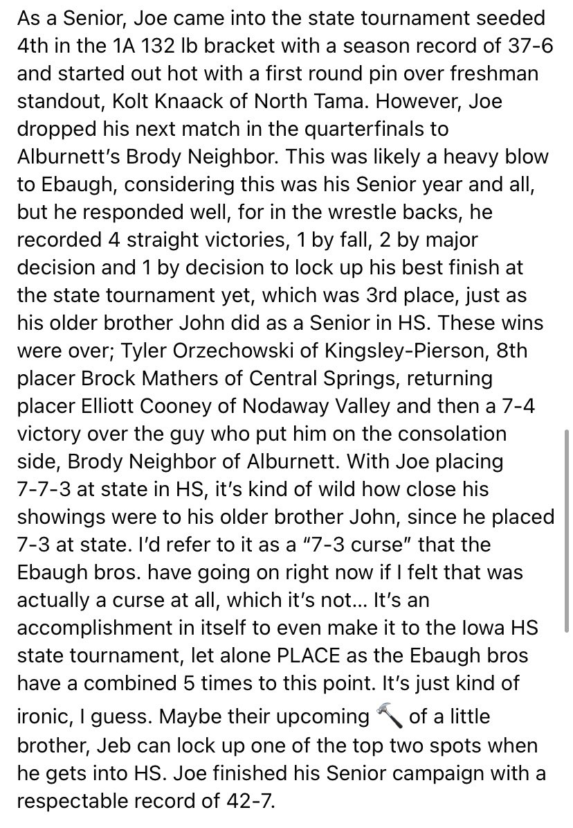 pin_dox's tweet photo. PART 2 Joe Ebaugh; Denver HS ‘22/Upper Iowa (Committed) @EbaughJeremy @jdebaugh20 @ebaughdairy @WrestlingDenver @UIU_Wrestling https://t.co/04XYXb9hyA