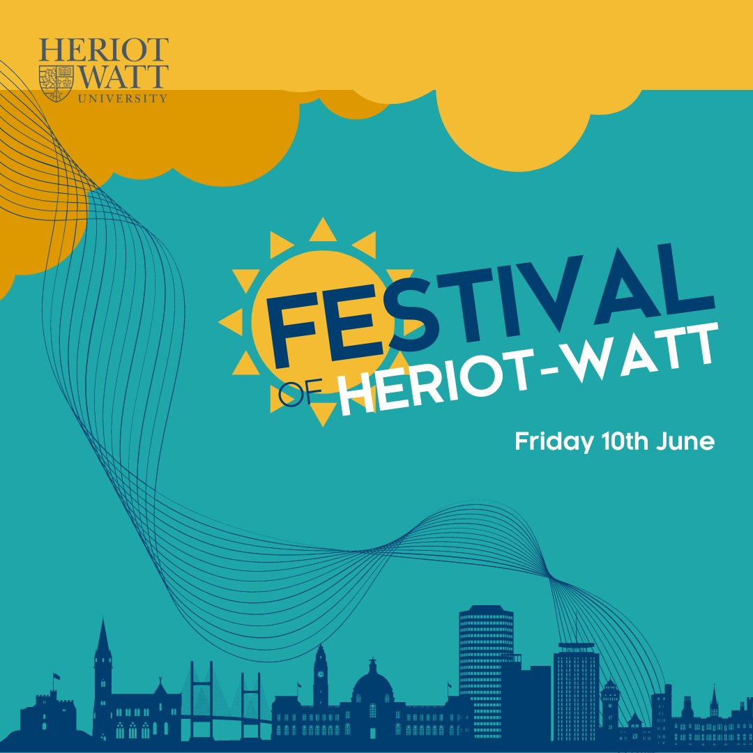 🎉🎊 In celebration of our first on-campus Open Day in over two years, we are delighted to announce the launch of our Festival of Heriot-Watt taking place on the 10th of June. Keep an eye on our social media channels to find out what show stopping act we have in store!