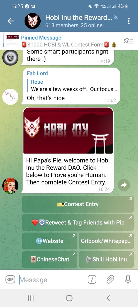 CryptoDanny23's tweet photo. @hobiinutoken Done 🤙@Fraserbevan1 @cryptomogz https://t.co/m33ocrusin