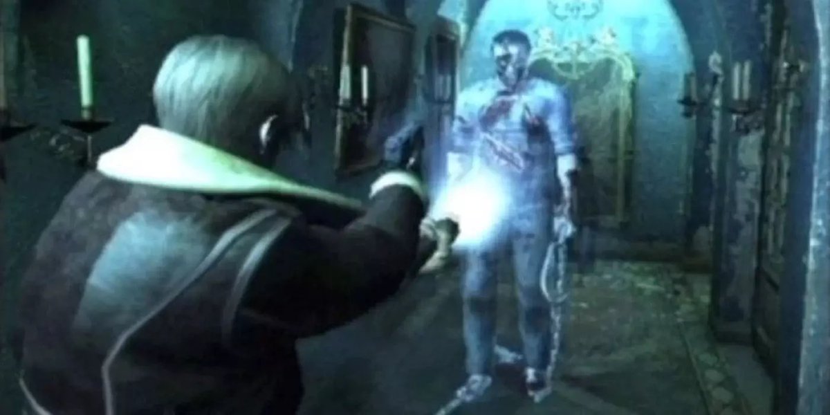 RuleTimeSpace's tweet photo. Hopefully Resident Evil 4 Remake adds some cut content from RE 3.5 😊 https://t.co/NmIMFRr5Ux