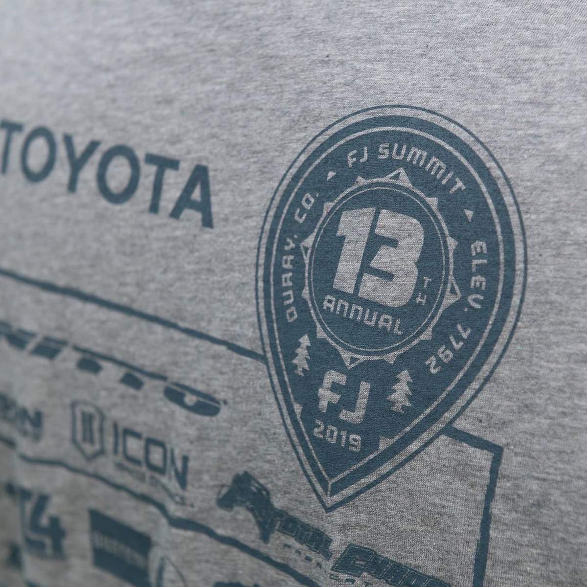 SteveDeCusatis's tweet photo. Promotional logos and apparel for the 2019 FJ Summit in Ouray, Colorado. #fj #fjsummit #fjsummit2019 #fjsummit13 #toyota #ouray #co https://t.co/igTVyyyS4J