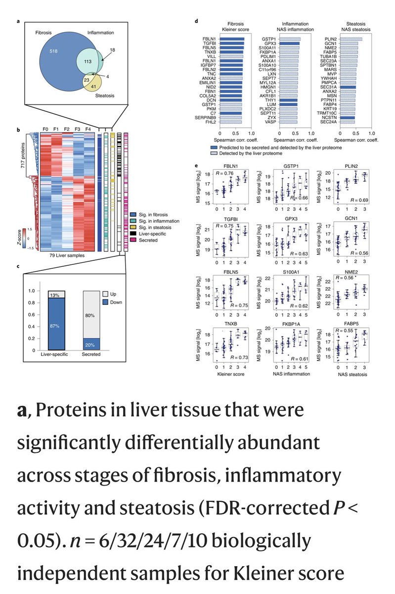 Finally we can reveal our new study on highly accurate proteomics markers of fibrosis, inflammation and steatosis in ArLD @NatureMedicine With @hustniu @labs_mann nature.com/articles/s4159…