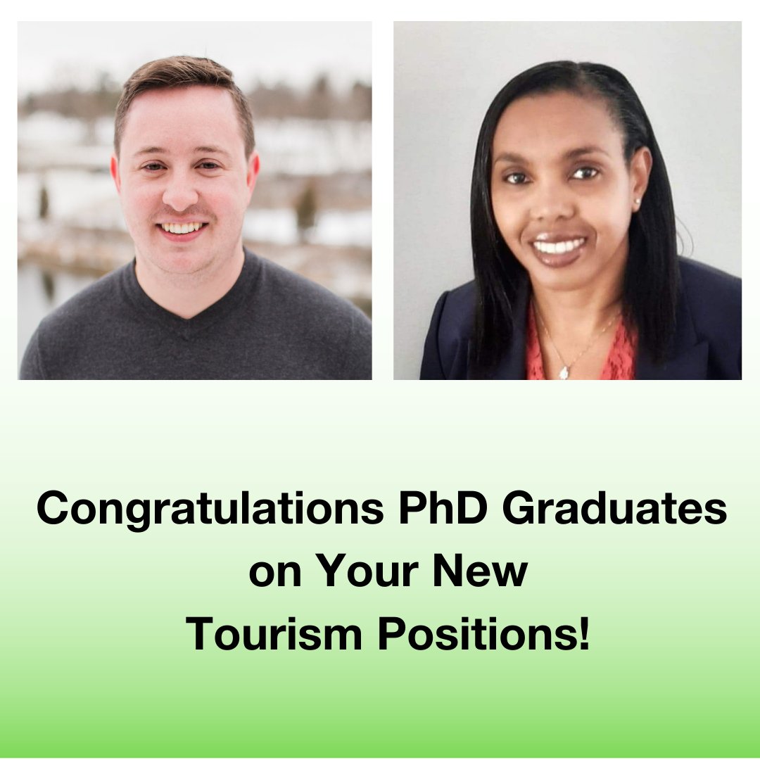 Congratulations Dr. Michael Lever & Dr. Kimberly Thomas-Francois on your Assistant Professor #Tourism Positions at Canadian Universities! #TourismWeekCanada2022 #HFTMProud #LangBusiness #UofG