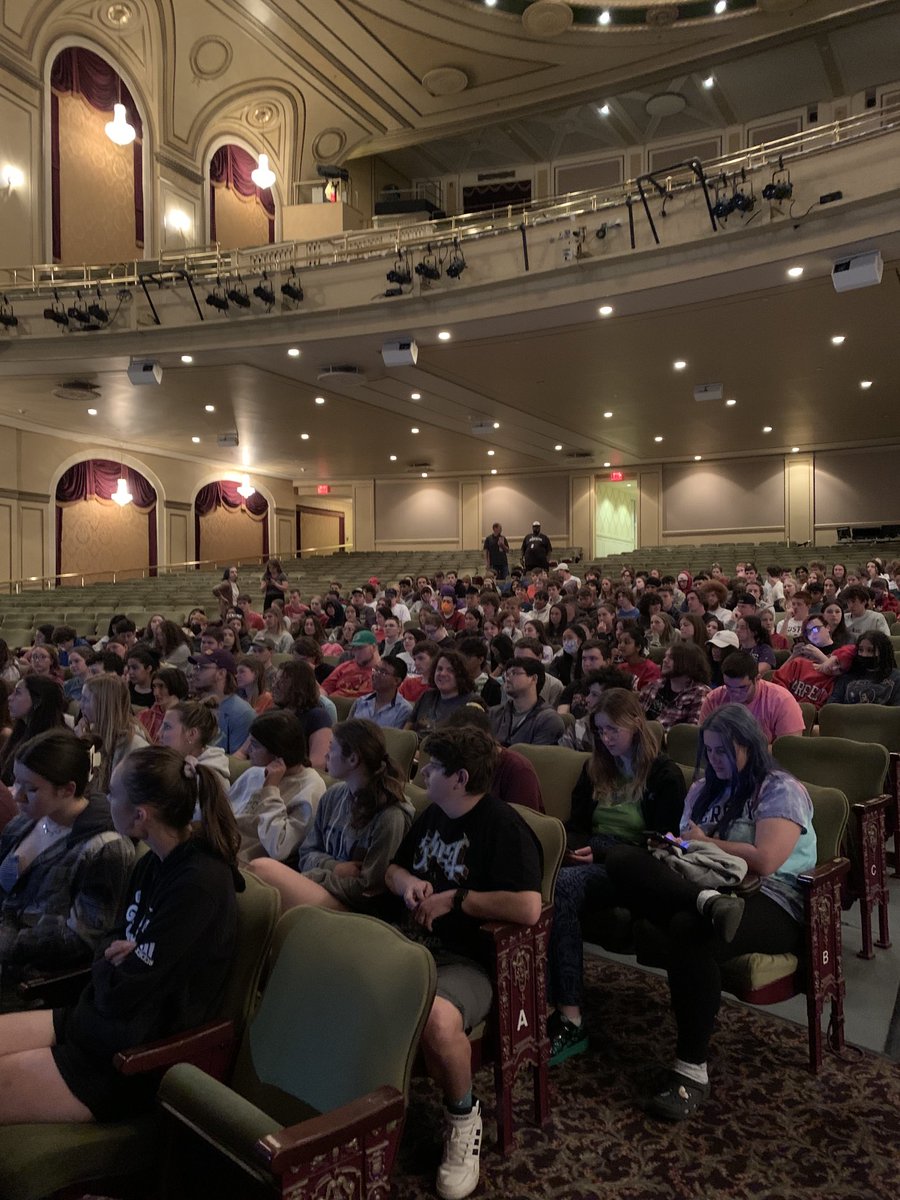 Getting ready for our big night tonight! Our 2022 graduates at the Hanover Theatre!  Let’s go! #ghscommunity