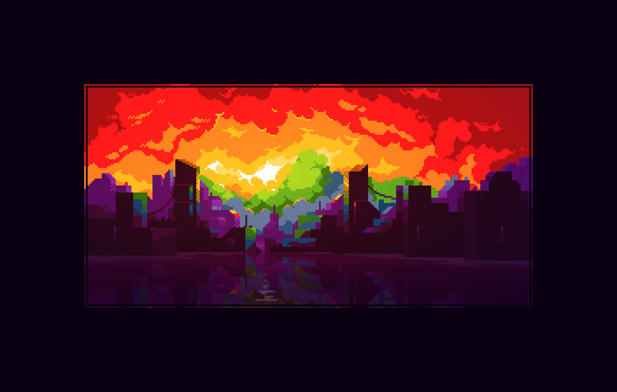 Trixelized's tweet image. #PrideMonth #Pixelart #ドット絵