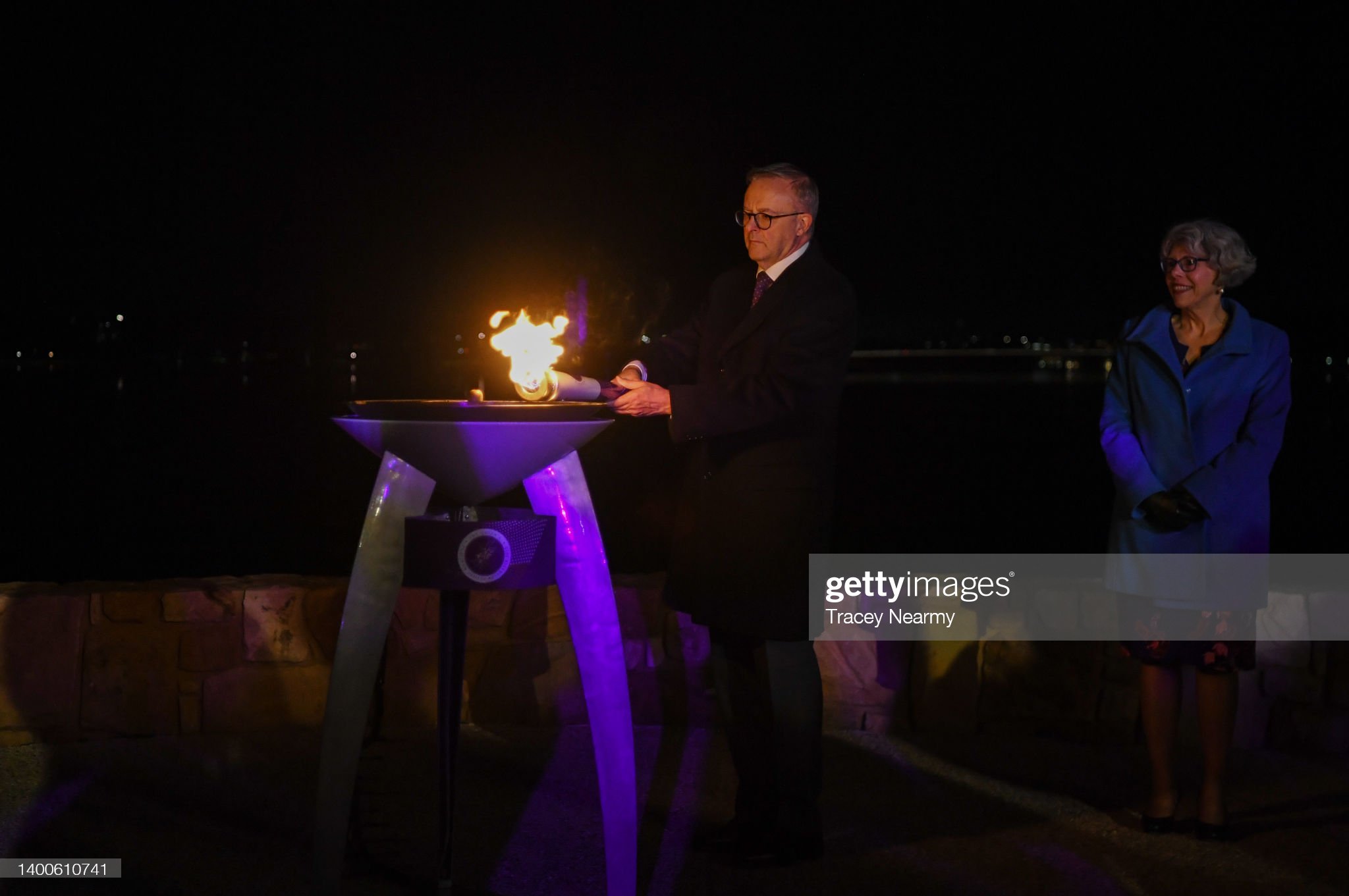 Mace on Twitter ""Prime Minister Anthony Albanese lights the Commonwealth Beacon at the Marion
