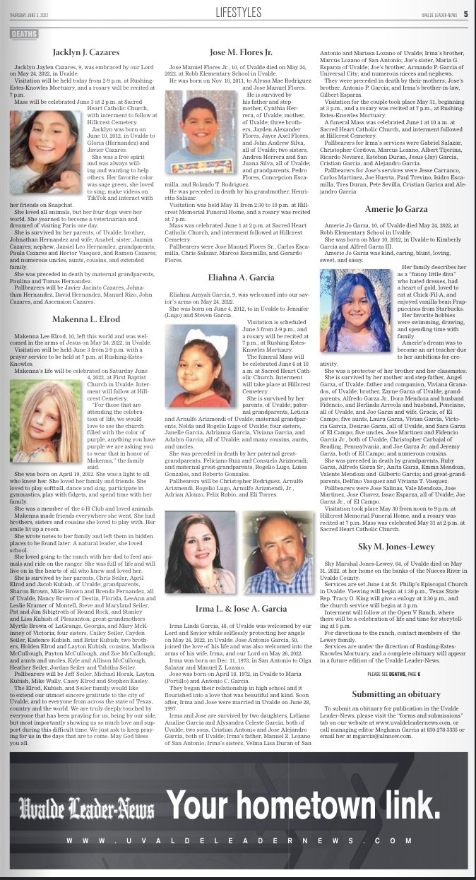 Brian Stelter on Twitter "Today's Uvalde LeaderNews carries three