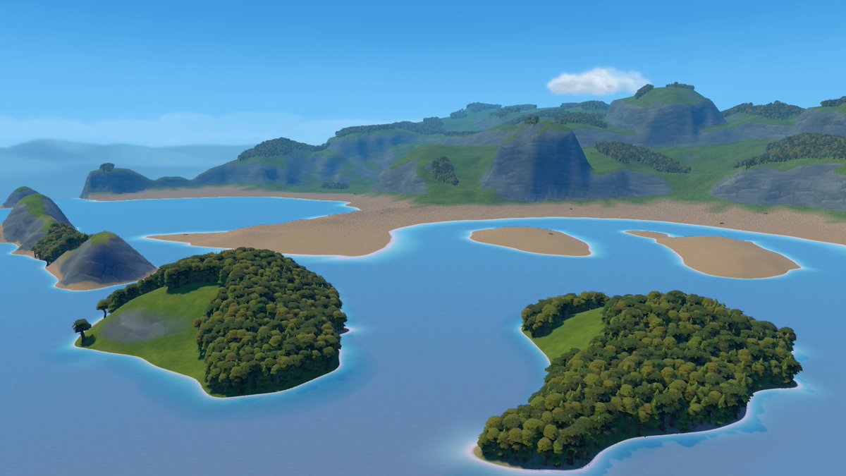 foundationgame's tweet photo. Work on our map generator is still under way. 

Here’s two examples of coastal maps we were able to create. 

Which type of map would you like to see generated next? 

NB: we will keep you updated as further progress is made with this feature—including its release date. https://t.co/VWaeptlDYW