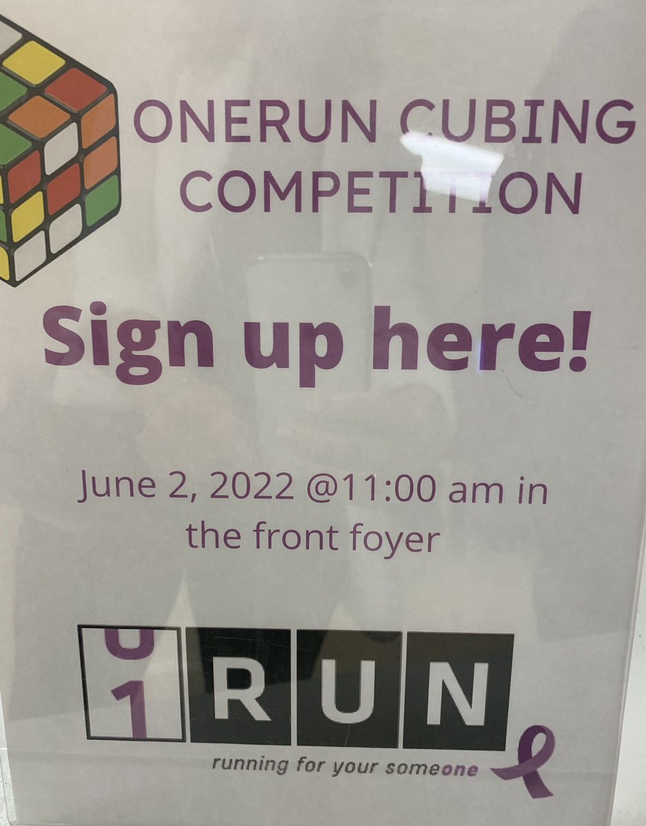 bantingbroncos's tweet photo. Onerun cubing competition today! Can you beat 14 seconds? #Onerun for #childcan https://t.co/zyE2rmcoU9