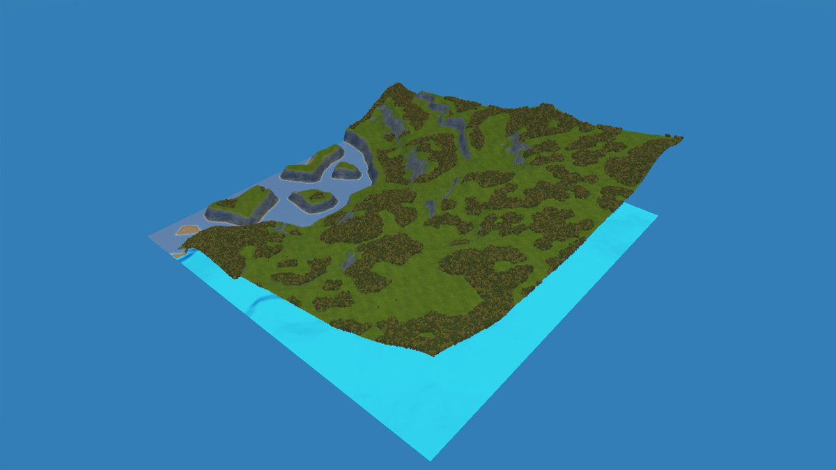 foundationgame's tweet photo. Work on our map generator is still under way. 

Here’s two examples of coastal maps we were able to create. 

Which type of map would you like to see generated next? 

NB: we will keep you updated as further progress is made with this feature—including its release date. https://t.co/VWaeptlDYW