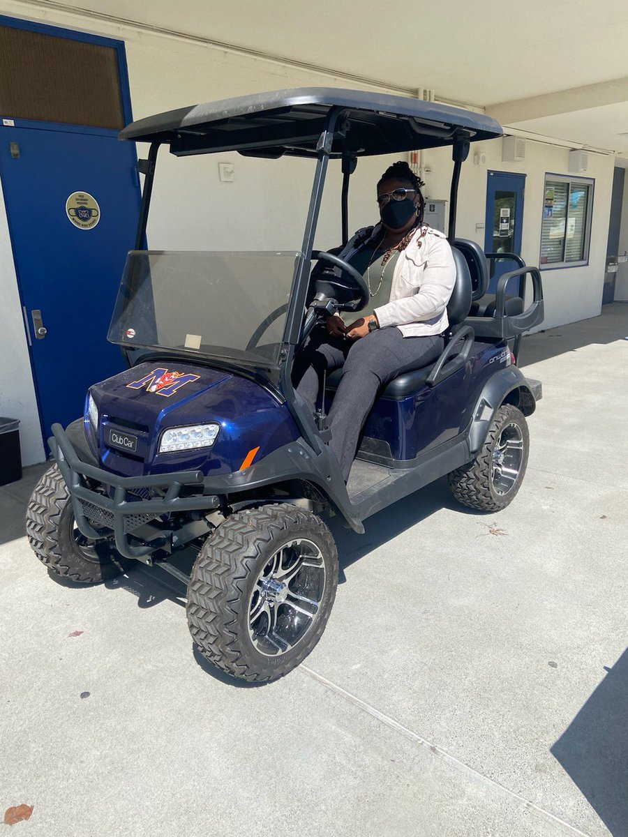 Want to know how these golf carts factor into how to find joy on campus? Listen in to this week's episode to find out. **Pictured: Dr Larkin on the Real-Talk-mobile**  open.spotify.com/episode/28N2Mr…