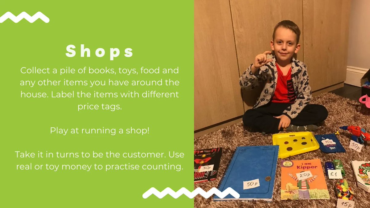 Learn_Parents's tweet image. Today's shops game is a great way to begin conversations about change and money with your child ⭐️