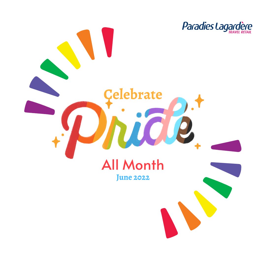 It's Pride Month!  All of us - LGTBQ+ and allies - at Paradies Lagardère are celebrating all month long.  Stop in and say hi at any of our stores and restaurants when you're traveling through and celebrate equality, inclusion, and support with us!
#pridemonth #equality #inclusion
