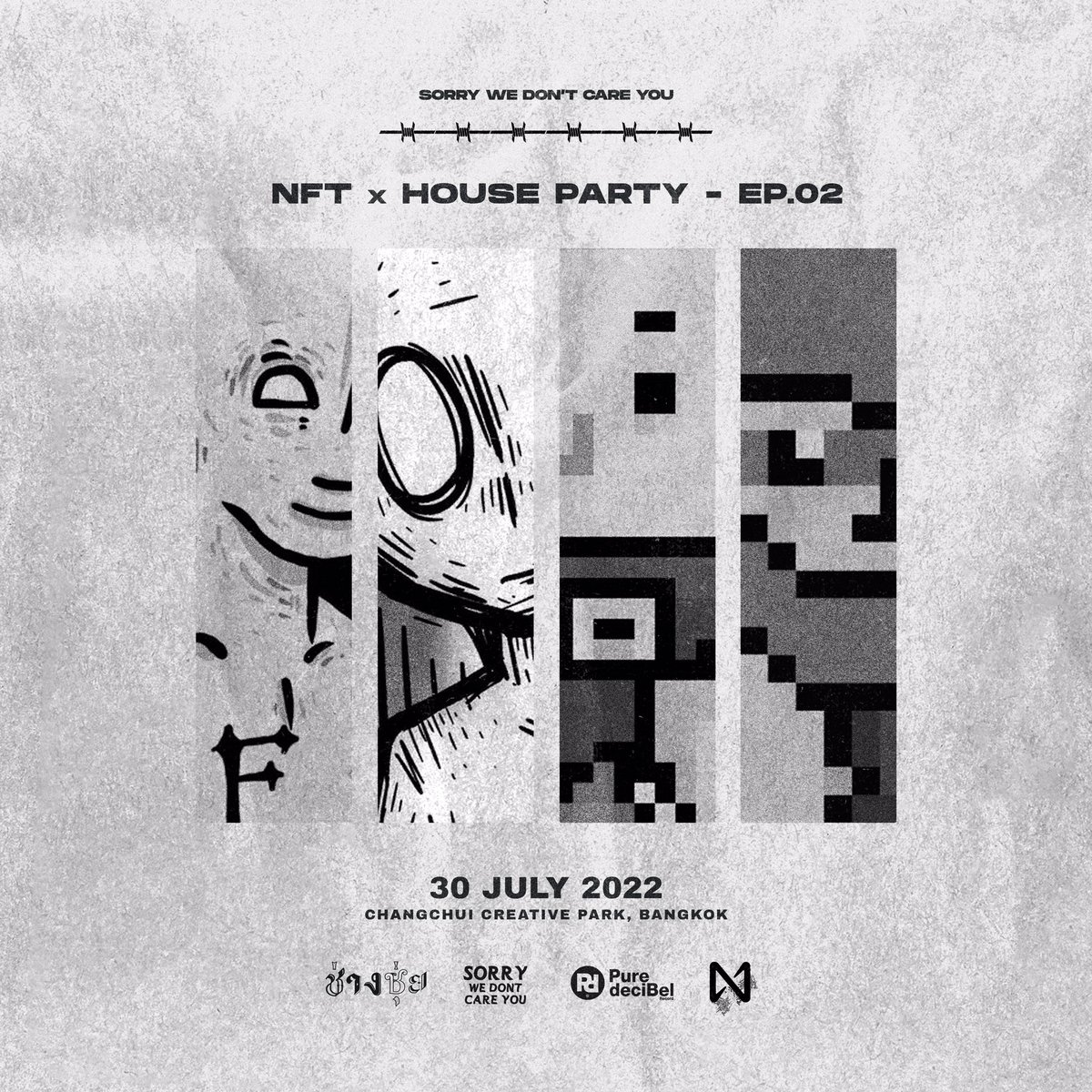 Sorry We Don’t Care You pres. NFT x House Party EP.02 ⛓🎊

30 JULY 2022 / Art • Music • Community / DAY till NIGHT 🔥

Save the date, come and party together!
More info soon. ✨

#NFTxHousePartyEP2 #NEARnft #FlippedFace #MyEyesNFT #CryptoGod #WBFY #NFTxEDM $NEAR #NFTCommunity