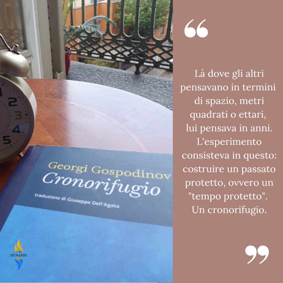 dynamis_aps's tweet image. "Cronorifugio" di Georgi Gospodinov 
(Premio Strega Europeo 2021) 

🗓 Protagonista del prossimo appuntamento BookLab del 10 giugno ➡  fb.me/e/1RvtpVK50