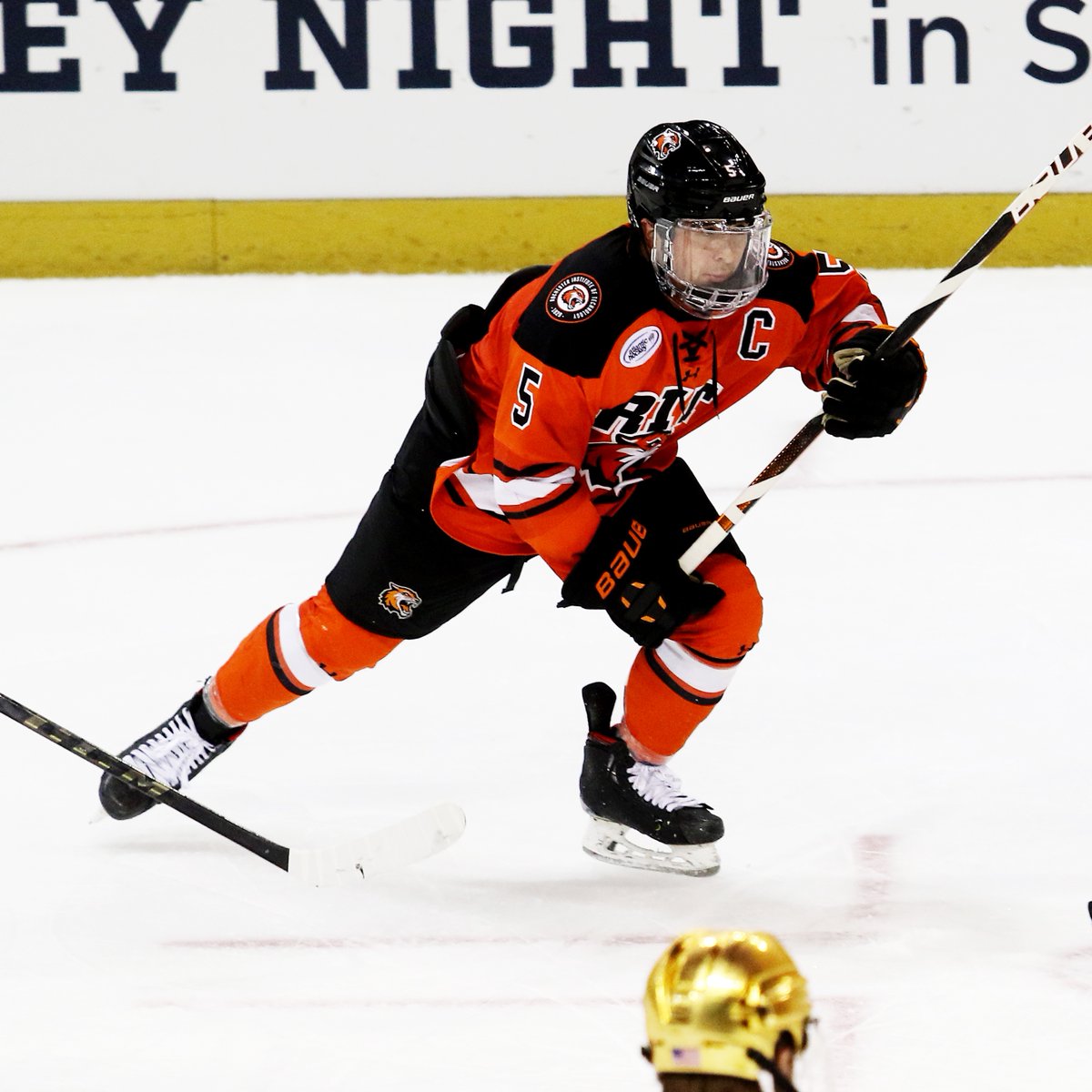 Atlantic_Hockey's tweet photo. Dan Willett ended his @RITMHKY career as @Atlantic_Hockey's career leader in games played. The Bayville, N.Y., native played in 1⃣6⃣6⃣ games for the Tigers.

#AtlanticHockey | #SeniorSendoff https://t.co/0K6OJjKjFs