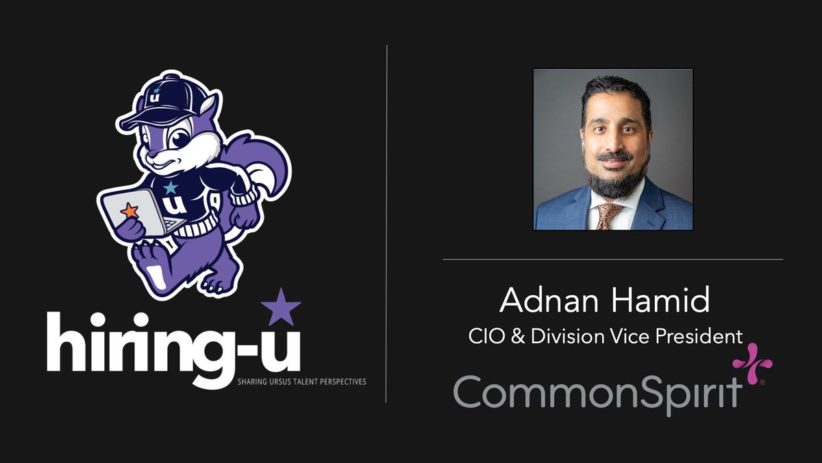 lnkd.in/gewQZgHw

Adnan Hamid, Division Vice President &amp; CIO CommonSpirit Health joins the podcast to discuss best practices and challenges of hiring technical and creative talent to drive digital transformation initiatives in healthcare