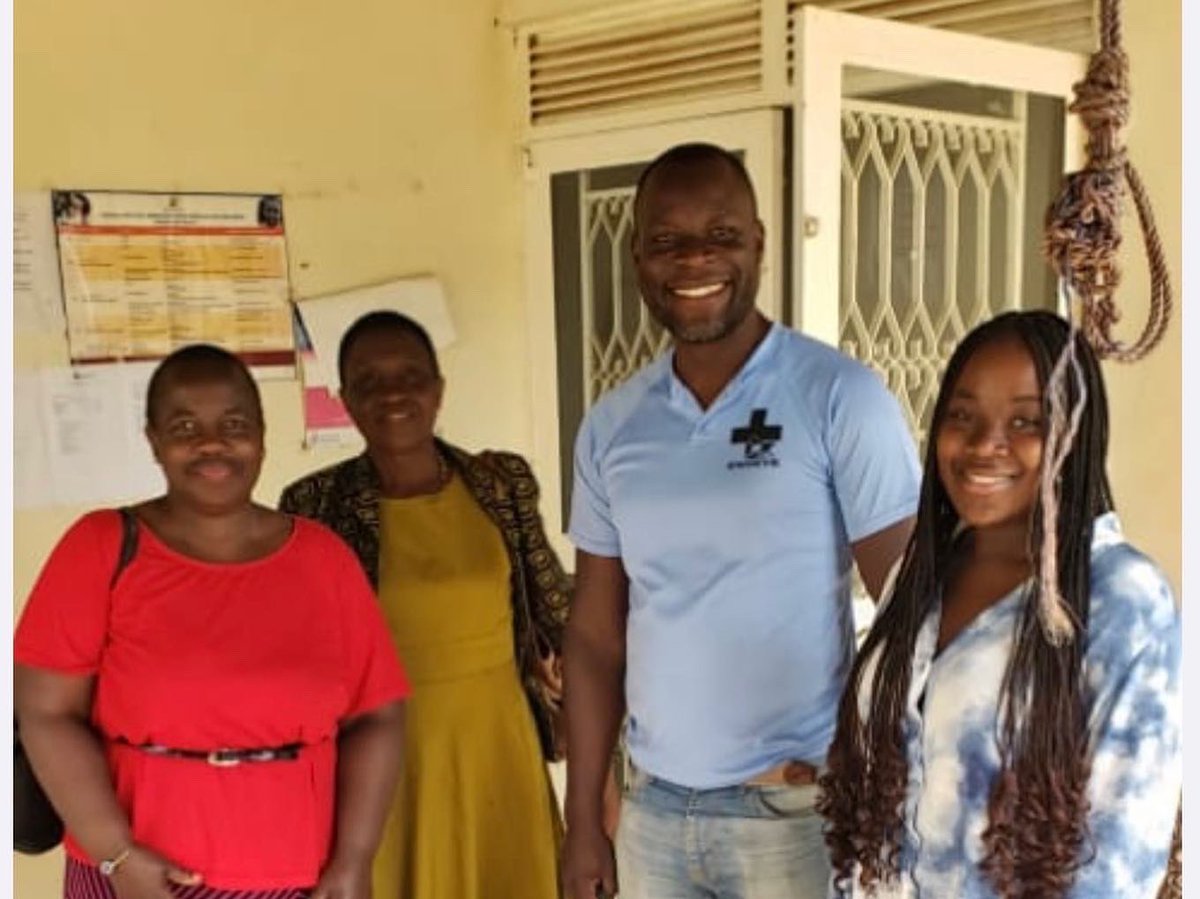 Engeye's tweet photo. Engeye friends Juliet &amp; Gloria Musoke from Albany, NY got to visit Engeye last week for the first time! John Kalule gave them a tour of Engeye clinic, the maternity center and introduced them to the amazing Engeye staff. Thank you for your support! 
@Engeye https://t.co/4Ul6oArEkL