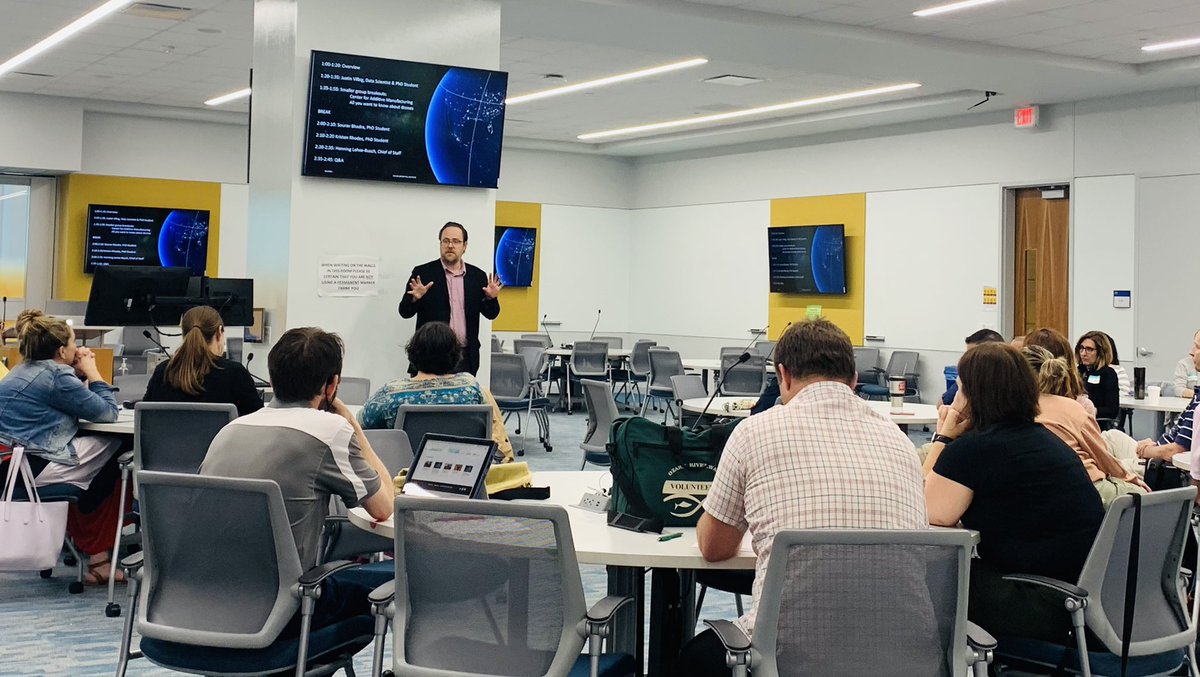 MehlvilleSD's tweet photo. Innovative educators from Mehlville School District and @AfftonSchools have been learning about the booming geospatial information systems industry in St. Louis. They've learned strategies to teach students about GIS and career opportunities for students after graduation! #msdr9 https://t.co/0w3sNdYzFk