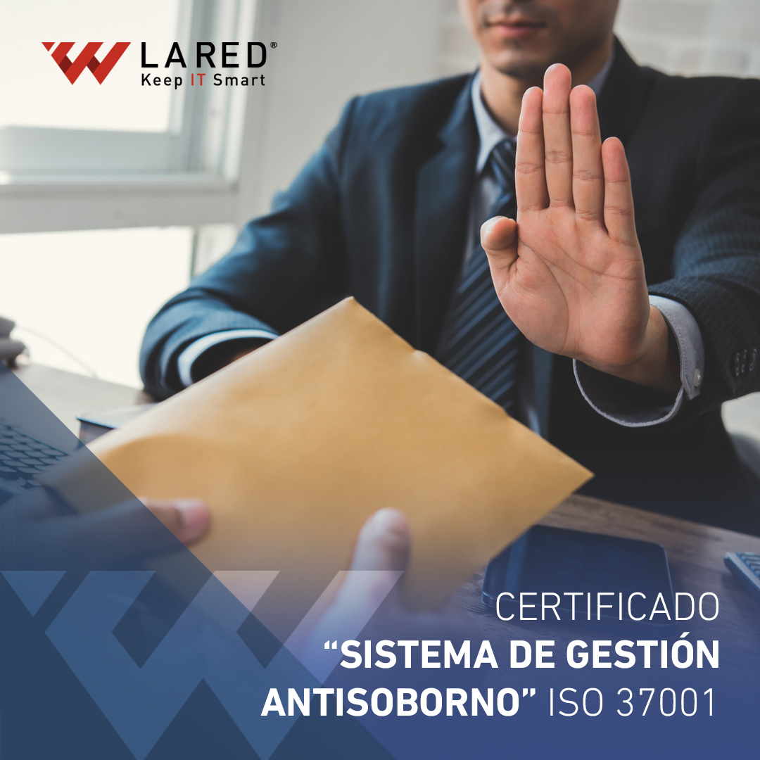 Lared_it's tweet photo. En LA RED contamos con un equipo recertificado por el ISO 37001 ó mejor conocido como “Sistema de gestión antisoborno” con el compromiso de ser una empresa justa y ética. 

#LARED  
#KeepITSmart  
#Certificado  
#ISO 

💻 https://t.co/rsXXT9kOQN https://t.co/xw3hkxG8Px