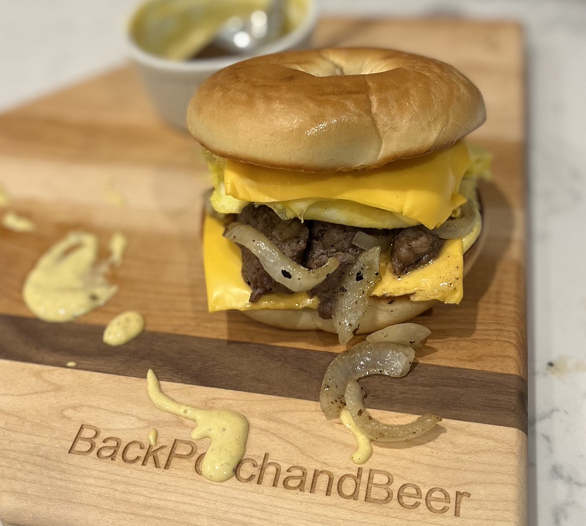 Let's all marvel at how @backporchandbeer turned his leftover <a href="/FCRbeef/">Florida Cattle Ranchers</a> ribeye into an elevated breakfast sandwich. Can you say #BreakfastForDinner? 

Come get the freshest, best beef you've ever tasted at one of our #Meatups this weekend: boydfarmsfresh.com/pages/schedule