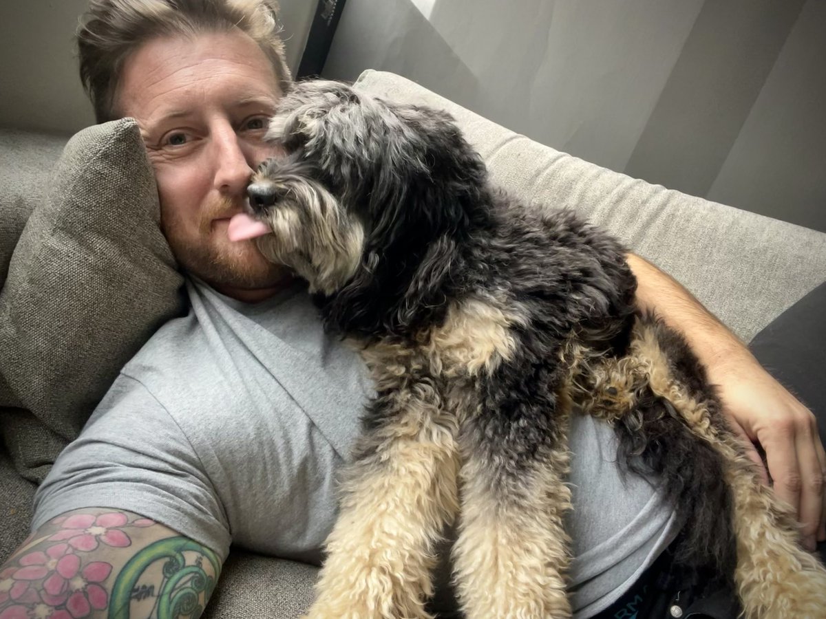 I don’t believe in god. I believe in dog. Here she is, making me happy. #cavoodle #atheism #dowhatiwant