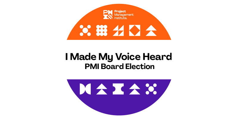 I voted in the <a href="/PMInstitute/">PMI</a> Board of Directors Election. Did you?