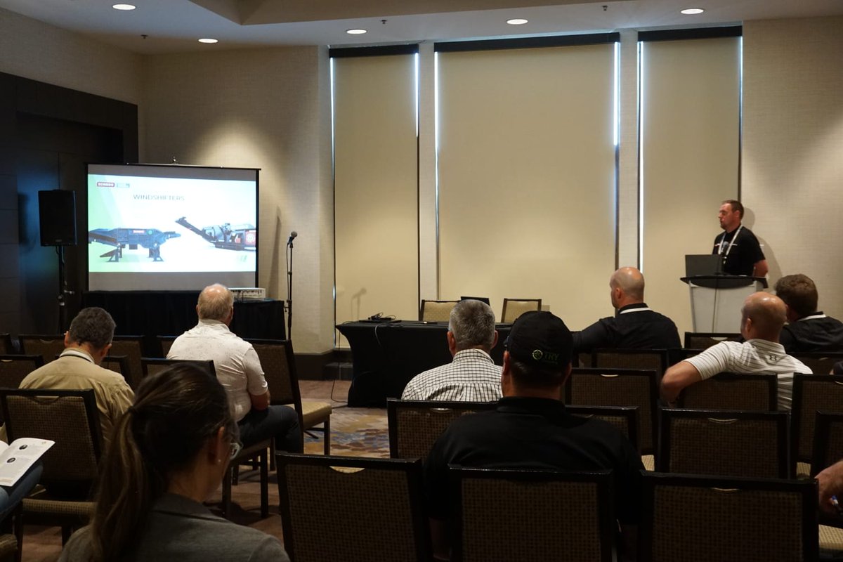 elvselect's tweet photo. James Tunnicliffe making us proud and representing ELV Select Equipment and Ecohog North America at the #CWRC2022 conference in Collingwood earlier this week!

#wasteseparation #scrapmetalrecovery #recycling https://t.co/PNbwhbAHea