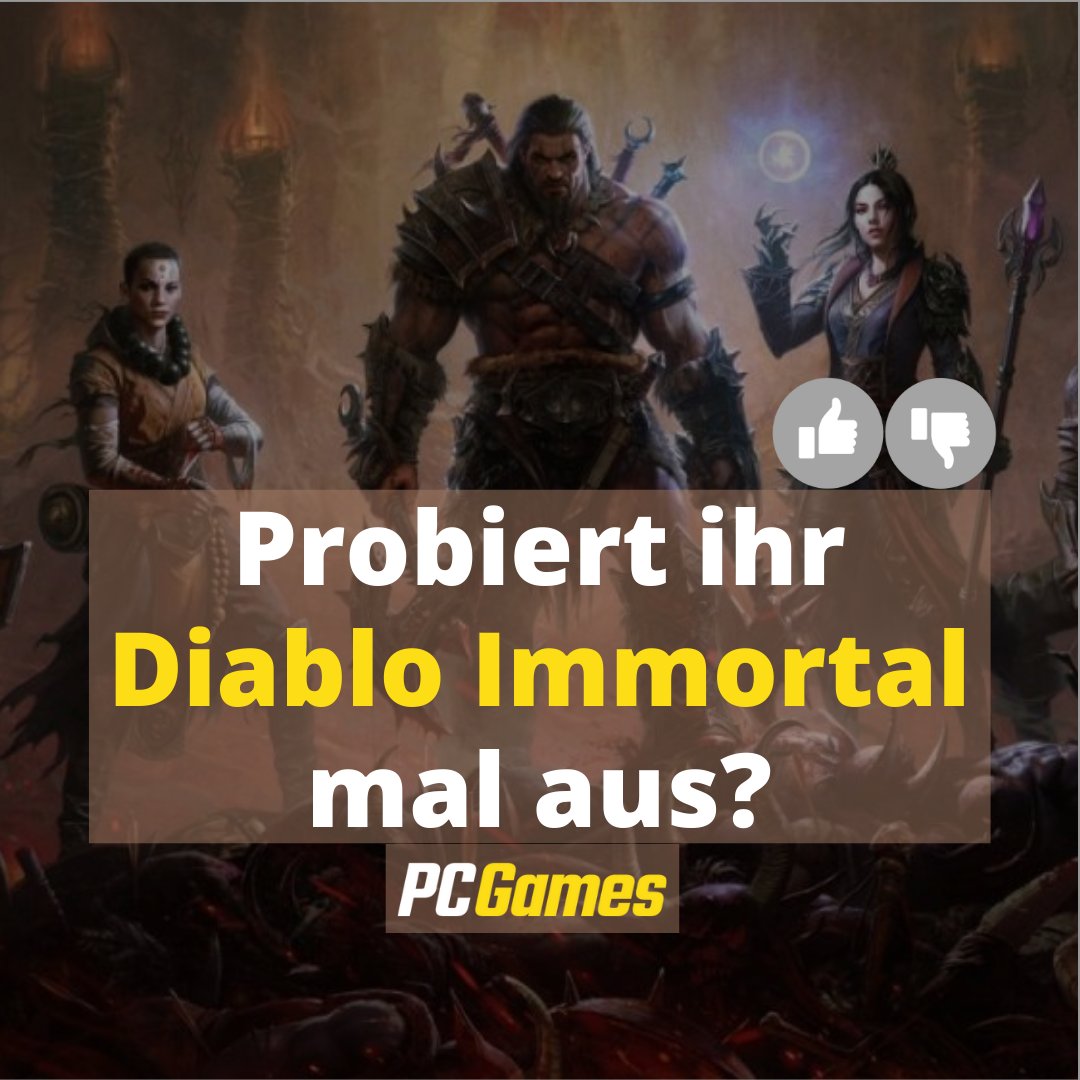 pcg_de's tweet image. Diablo Immortal ist endlich erschienen! 😯 Probiert ihr das Game mal aus? 🤔 #pcames