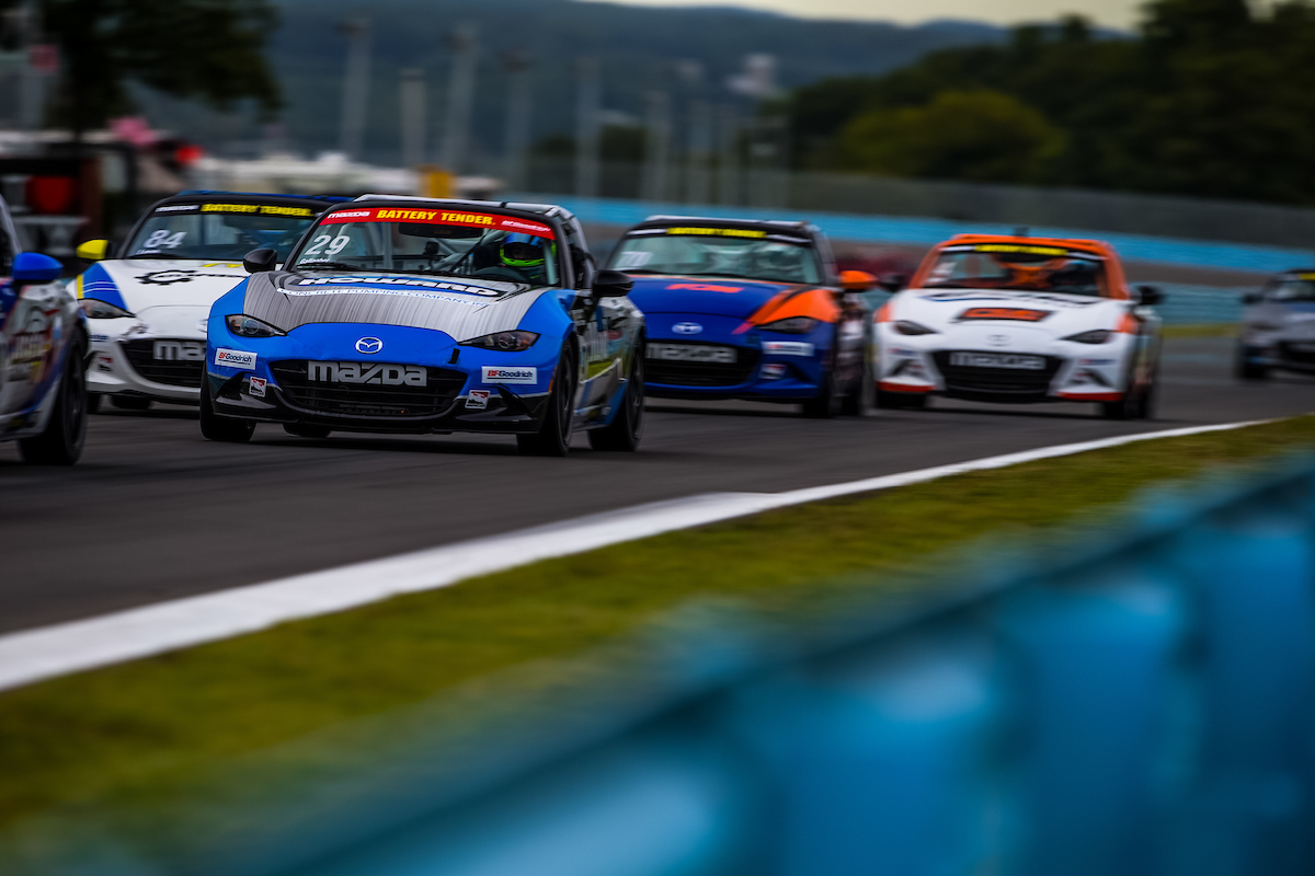 MazdaMX5Cup's tweet photo. #TBT to the last time #MX5Cup visited @WGI in 2017. @PatGallagher00 and @toddspeed were the race winners. We are less than 20 days from the series return June 23 – 25. https://t.co/w3P9IO95Ac