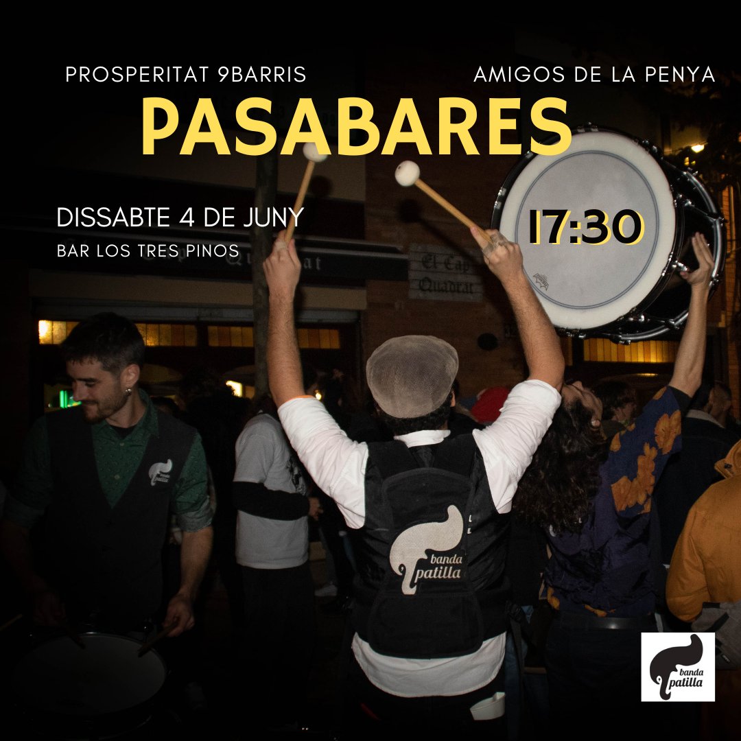 ENS VEIEM DISSABTE A LA PROSPE! 

🍺<a href="/amigosdelapenya/">#amigosdelapeña</a>

#selia #partyhard #bandapatilla #tour #fmr #concert #xaranga #charanga #cultura #música #culturasegura #festa #festamajor #cercavila