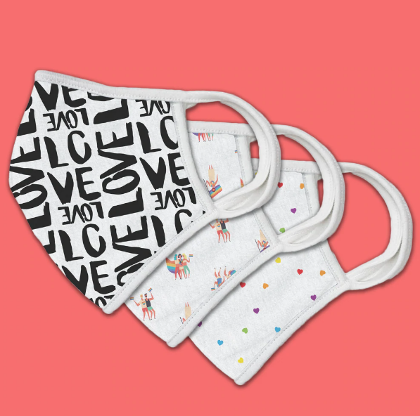RedwoodClassics's tweet photo. Happy Pride Month! We designed these Unity Masks to benefit our friends at @theCGLCC. You can grab a 3-pack now - created using our Sustainable All-Over-Print technology. 
#MadeInCanada #PrideMonth #CGLCC #InvestInQuality #Sustainability https://t.co/8WUcIoAelD